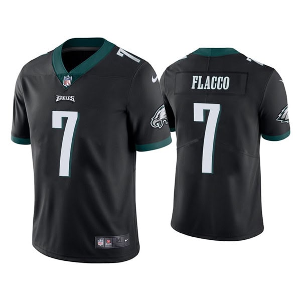 Philadelphia Eagles #7 Joe Flacco Black Vapor Untouchable Limited Stitched Jersey