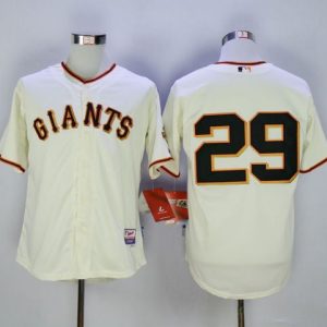 Giants #29 Jeff Samardzija Cream Cool Base Stitched Jersey