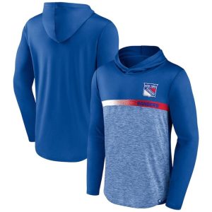 New York Rangers Royal Podium Defender Pullover Hoodie