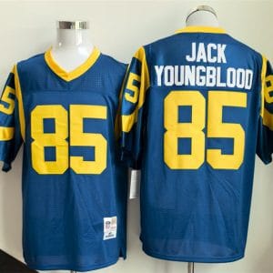 Los Angeles Rams #85 Jack Youngblood Royal Throwback Football Stitched Jersey