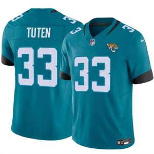 Jacksonville Jaguars #33 Bhayshul Tuten Teal 2024 Vapor Untouchable Limited Football Stitched Jersey