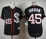 White Sox #45 Michael Jordan Black New Cool Base Stitched Jerseys