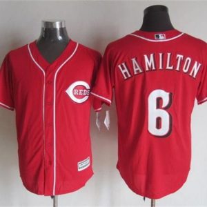Reds #6 Billy Hamilton Red New Cool Base Stitched Jersey