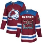 Colorado Avalanche #29 Nathan MacKinnon Burgundy Drift Fashion Stitched Jersey