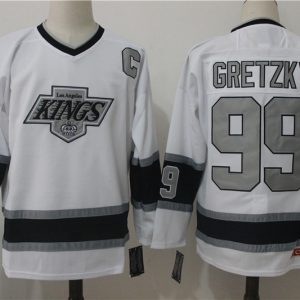 Los Angeles Kings #99 Wayne Gretzky White Throwback CCM Stitched Jersey