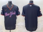New York Mets Blank Black 2025 Spring Training Stitched Jersey