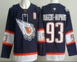 Edmonton Oilers #93 Ryan Nugent Hopkins Navy Alternate Authentic Jersey