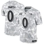Baltimore Ravens #0 Roquan Smith 2024 F.U.S.E. Arctic Camo Salute To Service Limited Stitched Jersey