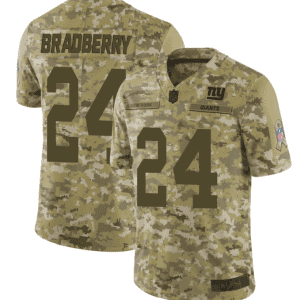 New York Giants #24 James Bradberry Camo Salute To Service Limited Stitched Jersey