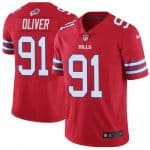 Buffalo Bills #91 Ed Oliver Red Vapor Untouchable Limited Stitched Jersey