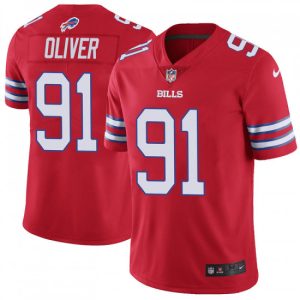 Buffalo Bills #91 Ed Oliver Red Vapor Untouchable Limited Stitched Jersey