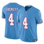 Tennessee Titans #4 Tyler Lockett Blue 2025 F.U.S.E. Throwback Vapor Limited Stitched Jersey