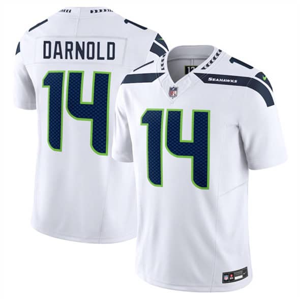 Seattle Seahawks #14 Sam Darnold White 2024 F.U.S.E. Vapor Limited Stitched Jersey