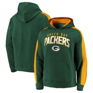 Green Bay Packers Green Game Time Arch Pullover Hoodie