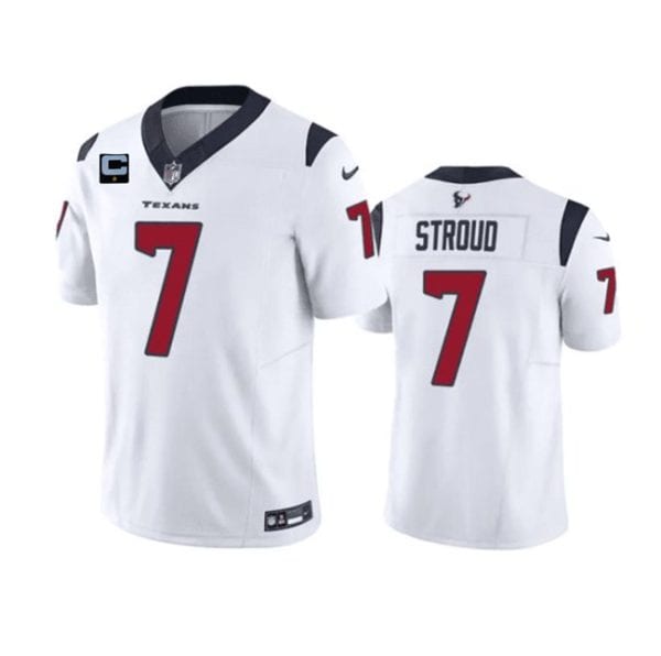Houston Texans #7 C.J. Stroud White 2023 F.U.S.E. With 1-Star C Patch Vapor Untouchable Limited Stitched Jersey