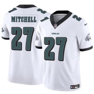Philadelphia Eagles #27 Quinyon Mitchell White 2024 New F.U.S.E. Vapor Untouchable Limited Jersey