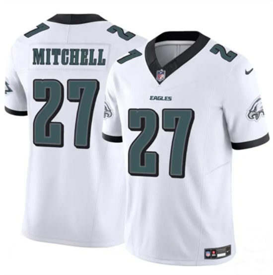 Philadelphia Eagles #27 Quinyon Mitchell White 2024 New F.U.S.E. Vapor Untouchable Limited Jersey