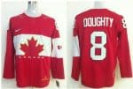 Olympic 2014 CA. #8 Drew Doughty Red Stitched Jersey