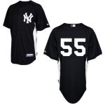 Yankees #55 Russell Martin Black Stitched Jersey