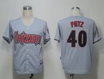 Diamondbacks #40 J.J Putz Grey Cool Base Stitched Jersey