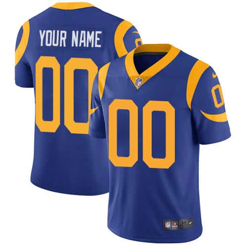 Rams Customized Royal Blue Vapor Untouchable Limited Stitched Jersey