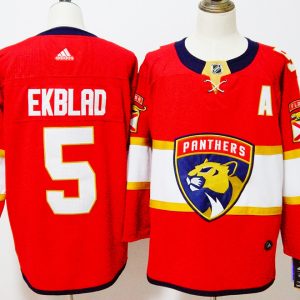 Florida Panthers #5 Aaron Ekblad Red Stitched Adidas Jersey