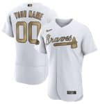 Atlanta Braves Custom White 2022 All-Star Flex Base Stitched Jersey