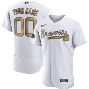 Atlanta Braves Custom White 2022 All-Star Flex Base Stitched Jersey