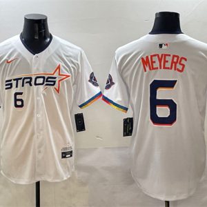 Houston Astros #6 Jake Meyers White 2025 City Connect Limited Stitched Jersey