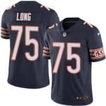 Bears #75 Kyle Long Navy Blue Stitched Limited Rush Nike Jersey