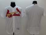 Cardinals Blank White Flexbase Authentic Collection Stitched Jersey