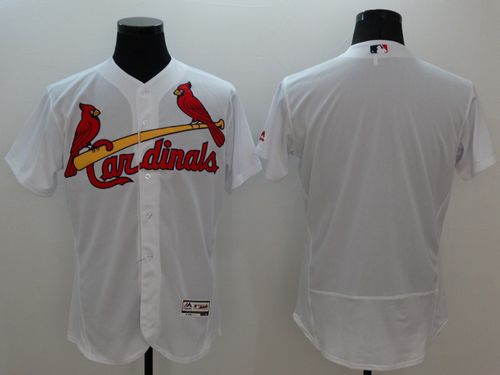 Cardinals Blank White Flexbase Authentic Collection Stitched Jersey