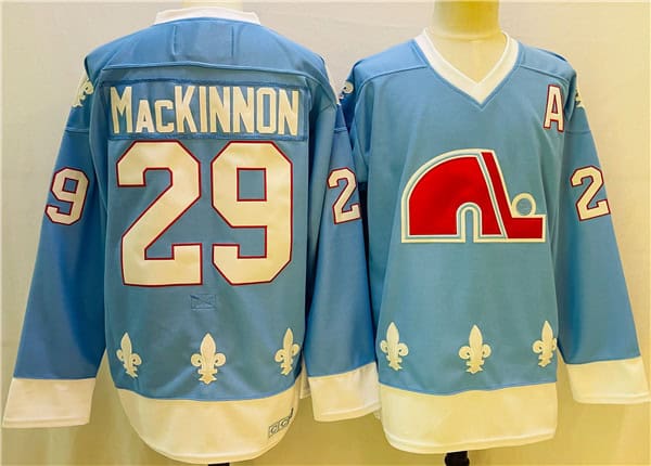Colorado Avalanche #29 Nathan MacKinnon Blue Stitched Jersey