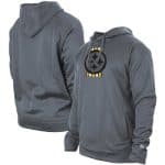 Pittsburgh Steelers Gray New Era Training Camp Raglan Pullover Hoodie
