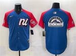 National League Colorado Rockies Team Big Logo Blue Red Alternate 2025 All-Star Edition Limited Stitched