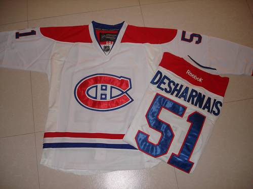 Canadiens #51 David Desharnais White New CH Stitched Jersey
