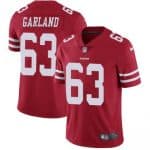 San Francisco 49ers #63 Ben Garland Red Vapor Untouchable Limited Stitched Jersey