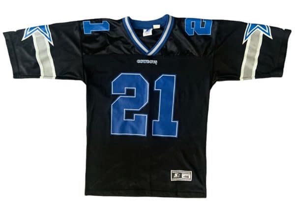 Dallas Cowboys Custom Vintage Rare Black Throwback Stitched Football Jersey