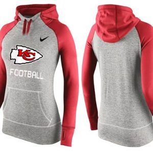Nike Kansas City Chiefs Performance Hoodie Grey Red_1