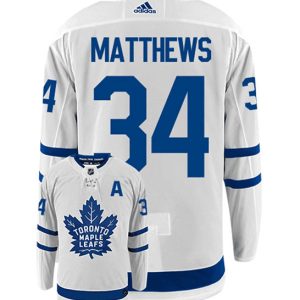Toronto Maple Leafs #34 Auston Matthews White Stitched Jersey
