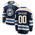 Columbus Blue Jackets Blue Alternate Breakaway Custom Jersey