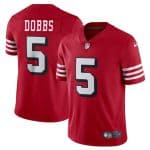 San Francisco 49ers #5 Josh Dobbs New Red Vapor Untouchable Limited Stitched Jersey