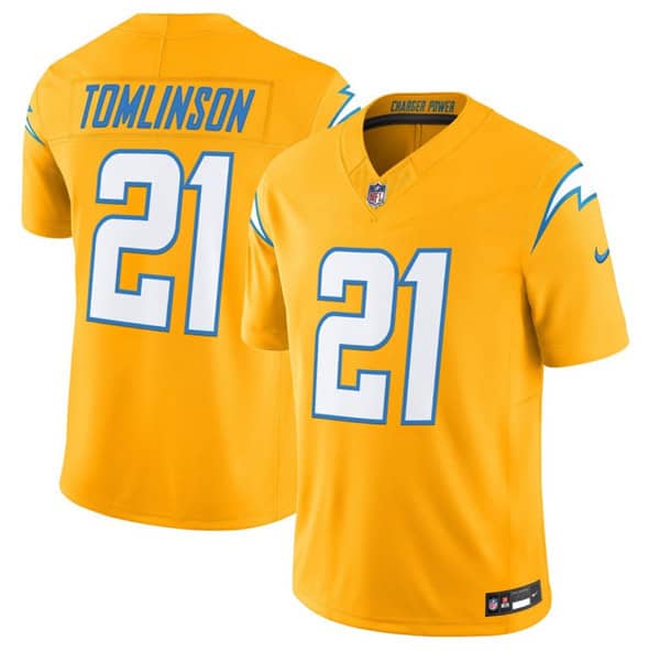 Los Angeles Chargers #21 LaDainian Tomlinson Gold 2025 F.U.S.E. Alternate Vapor Limited Football Stitched Jersey