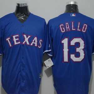 Rangers #13 Joey Gallo Blue New Cool Base Stitched Jersey