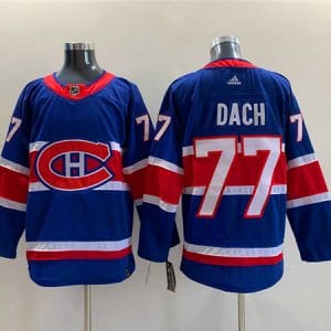 Montreal Canadiens #77 Kirby Dach Blue Stitched Jersey
