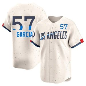 Los Angeles Dodgers #57 Luis Garcia Cream City Connect Limited Stitched Jersey