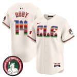 Cleveland Guardians #14 Larry Doby Cream Mexico Vapor Premier Limited Stitched Jersey