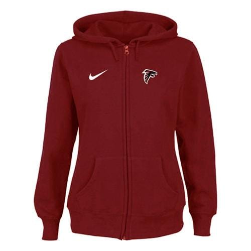 Nike Atlanta Falcons Ladies Tailgater Full Zip Hoodie Red