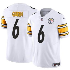 Pittsburgh Steelers #6 Patrick Queen White 2024 F.U.S.E. Alternate Vapor Untouchable Limited Stitched Jersey