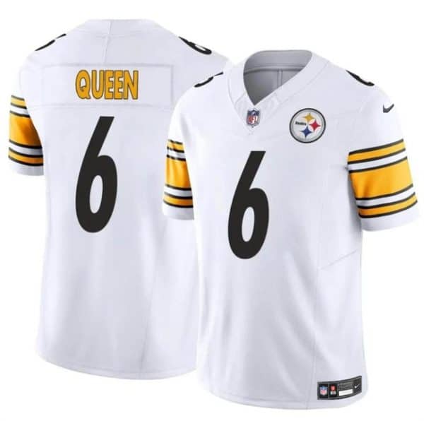Pittsburgh Steelers #6 Patrick Queen White 2024 F.U.S.E. Alternate Vapor Untouchable Limited Stitched Jersey